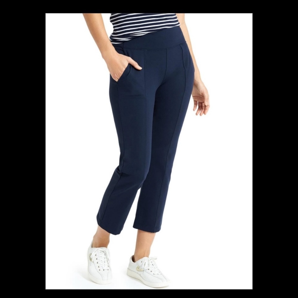 Athleta Metro Crop Kick Flare Pant Plus Size 1X BLACK